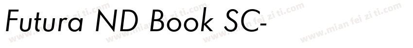Futura ND Book SC字体转换